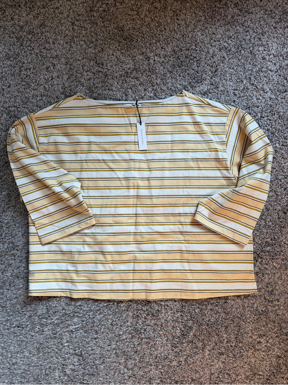 Banana Republic Striped Boat Neck Top
